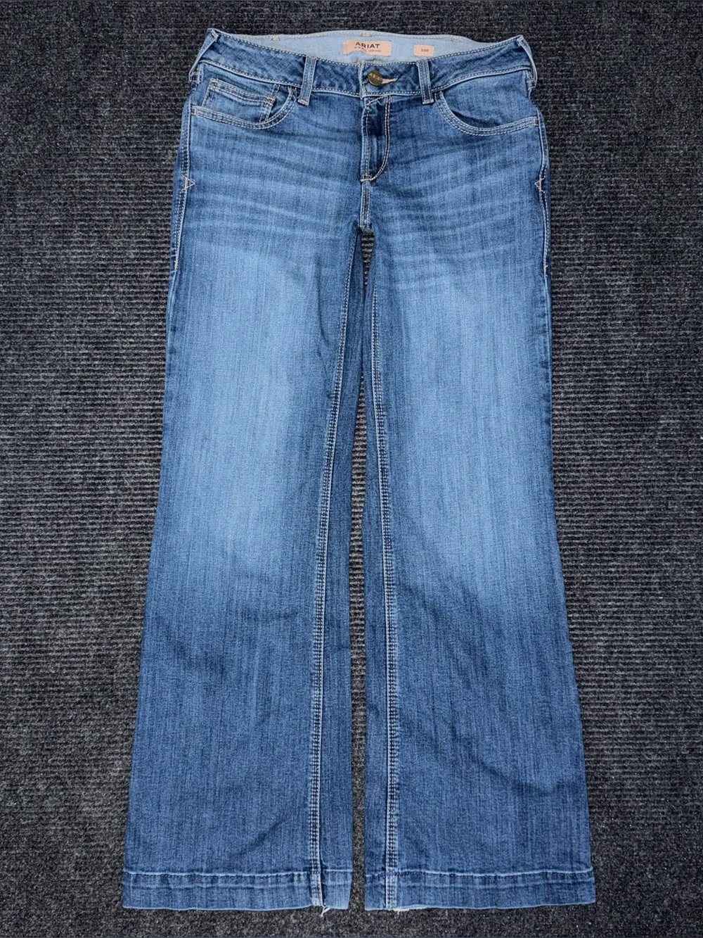 Ariat Mid Rise Hasley Slim Trouser Blue Jeans Women’s 30 R 10058920 Western